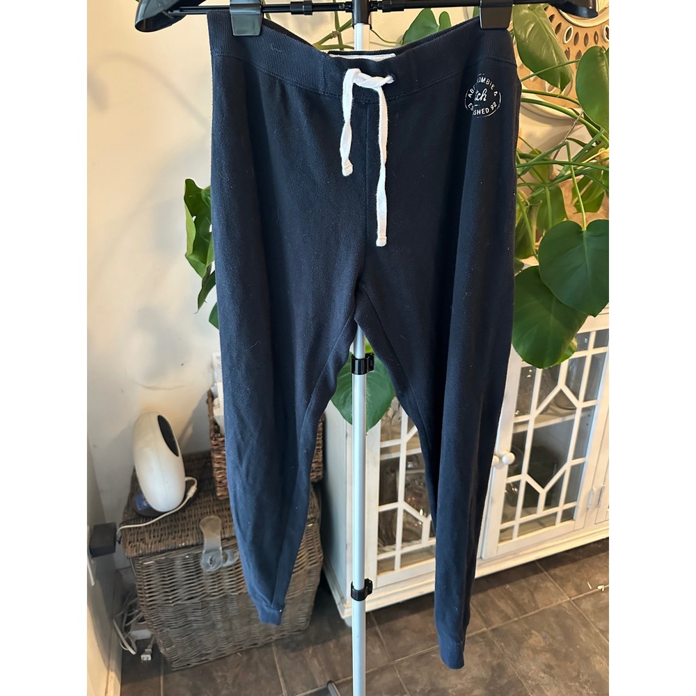 Abercrombie Kids Navy Blue Logo Joggers / Sweatpants - Size Large (L)
